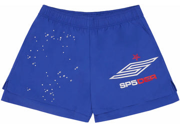 Sp5der Pro Double Layer Short Blue