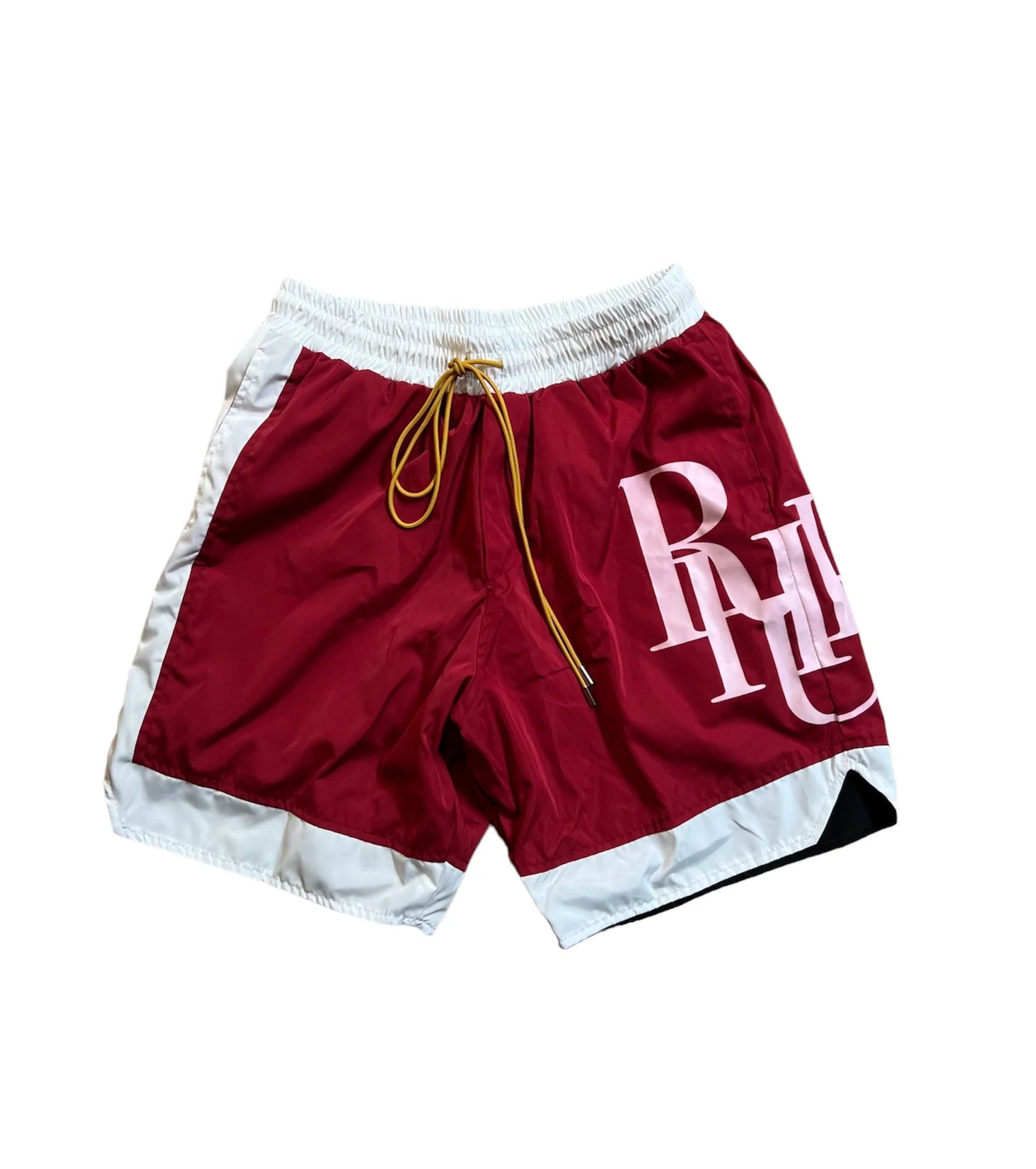 Rhude Side Shorts "Maroon Logo"