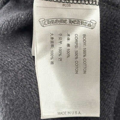 Chrome Hearts Vertical Letter Zip Hoodie Black - Lightly Worn