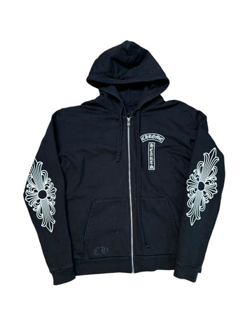 Chrome Hearts Scroll Zip UP "Black"