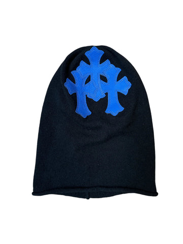 Chrome Hearts Triple Cross Beanie "Black/Blue"