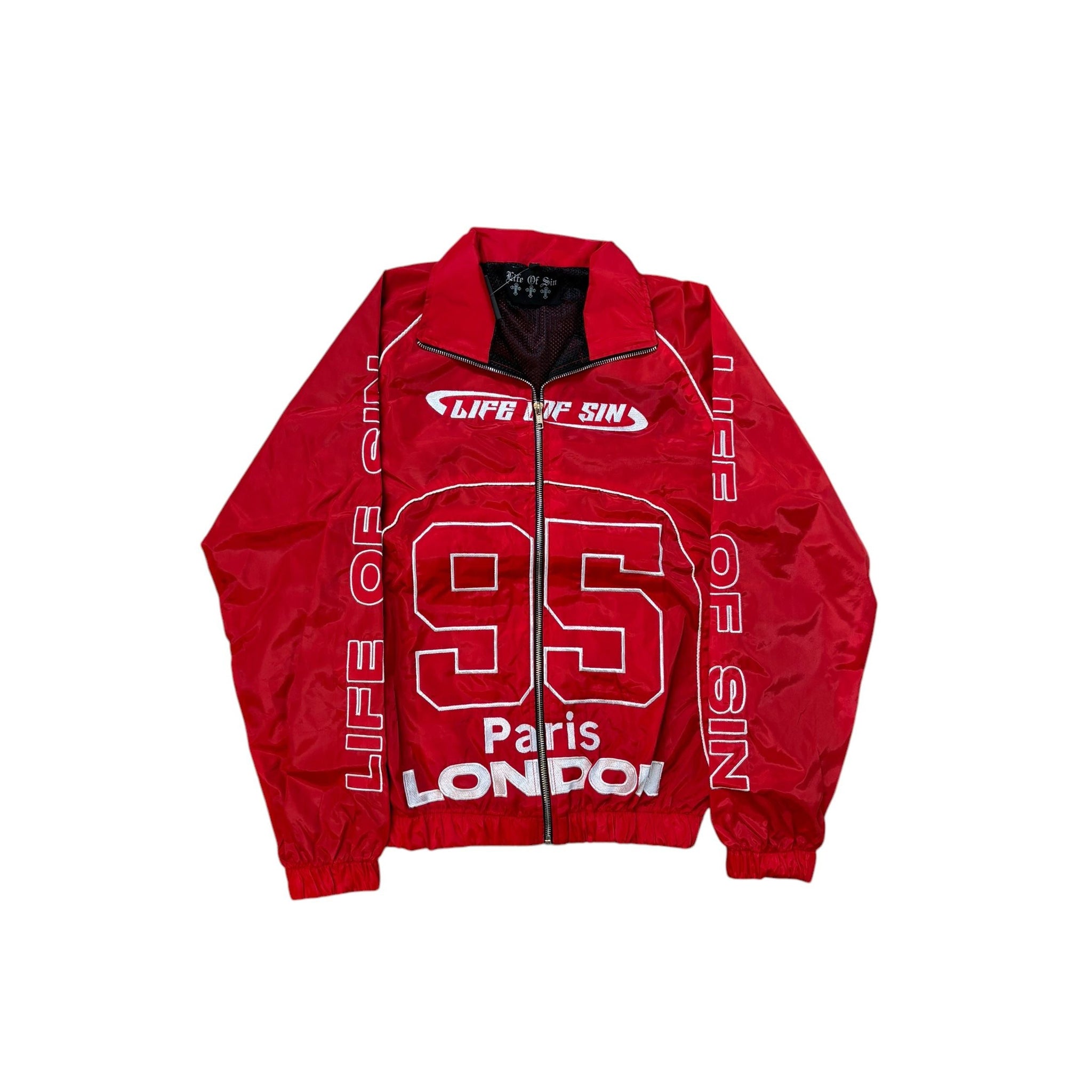 Life Of Sin 95 HP Track Jacket "Red"