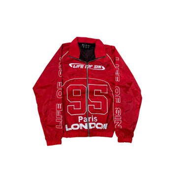 Life Of Sin 95 HP Track Jacket "Red"