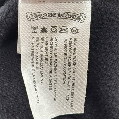 Chrome Hearts Vertical Letter Zip Hoodie Black - Lightly Worn