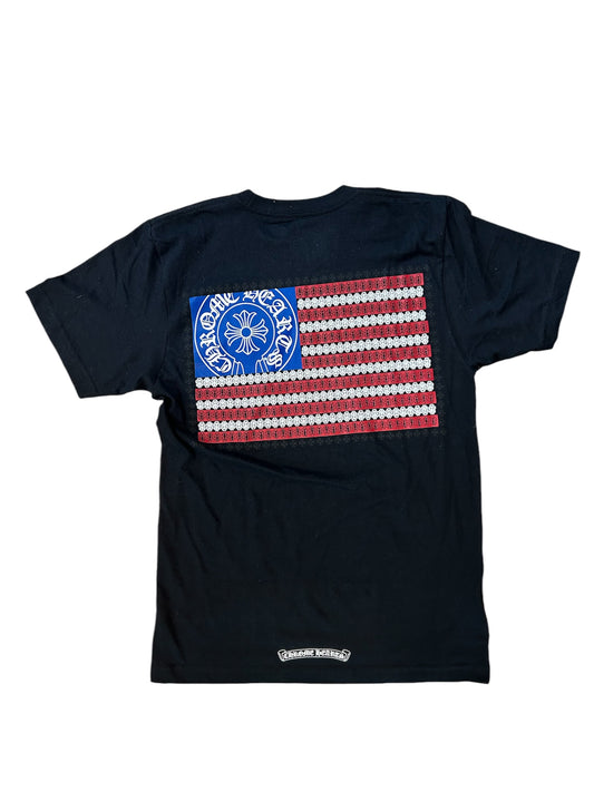 Chrome Hearts American Flag Pocket Tee "Black"