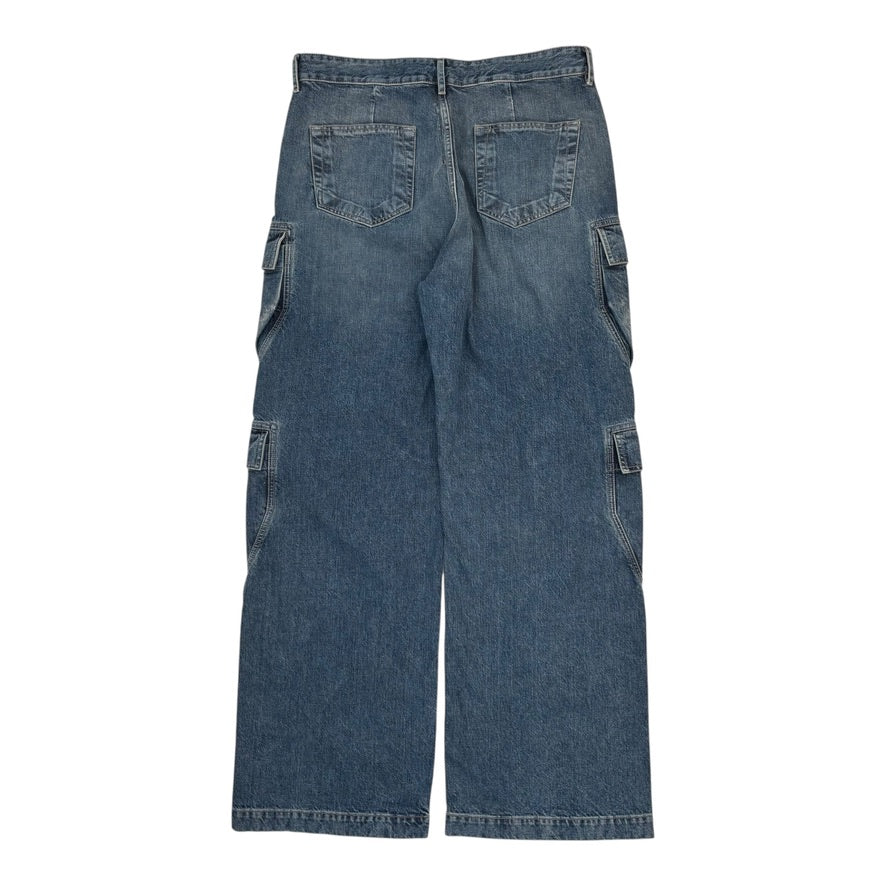 Rick Owens DRKSHDW Double Cargo Jeans Washed Indigo