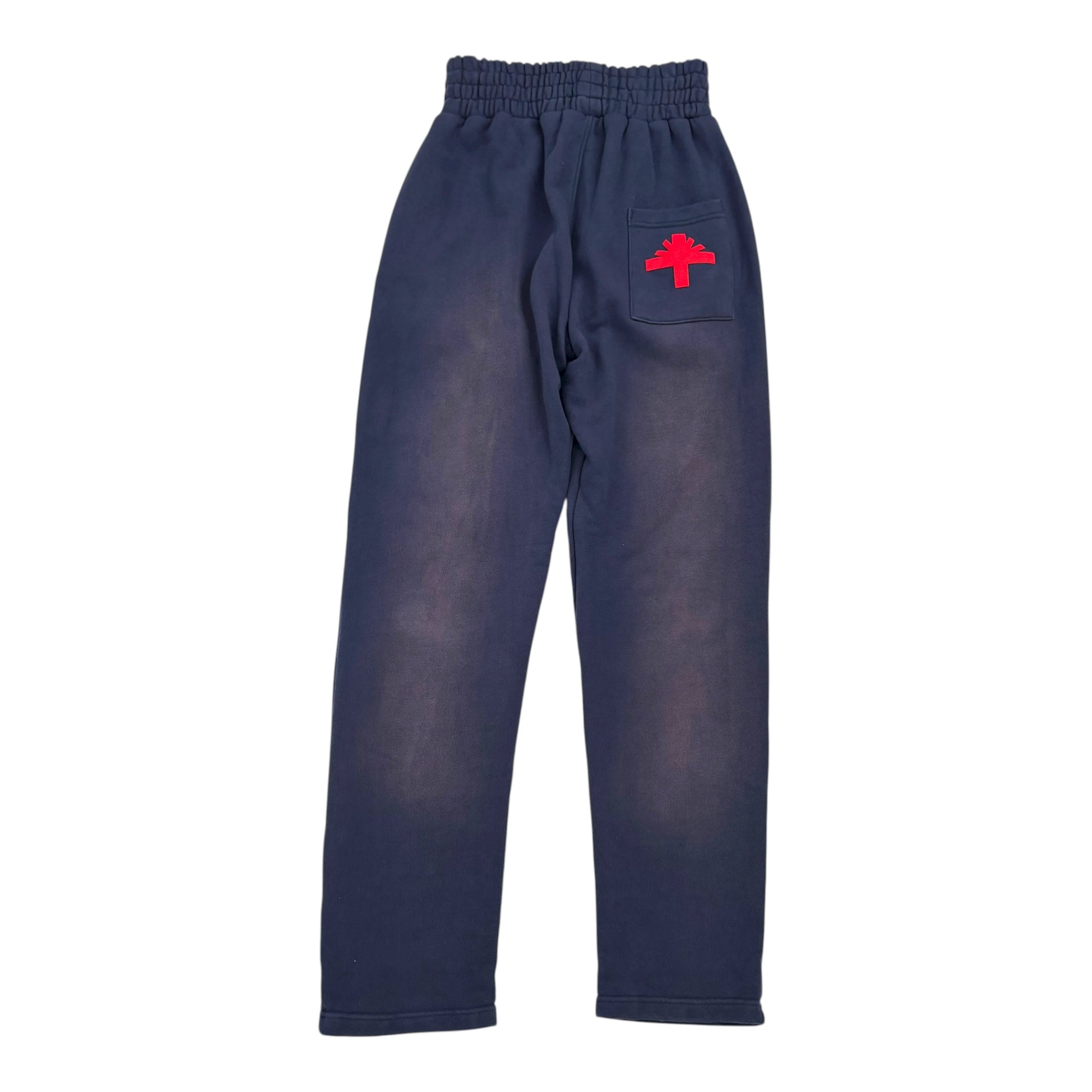 Vertabrae Single Leg Sweatpants &quot;Navy/Red&quot;