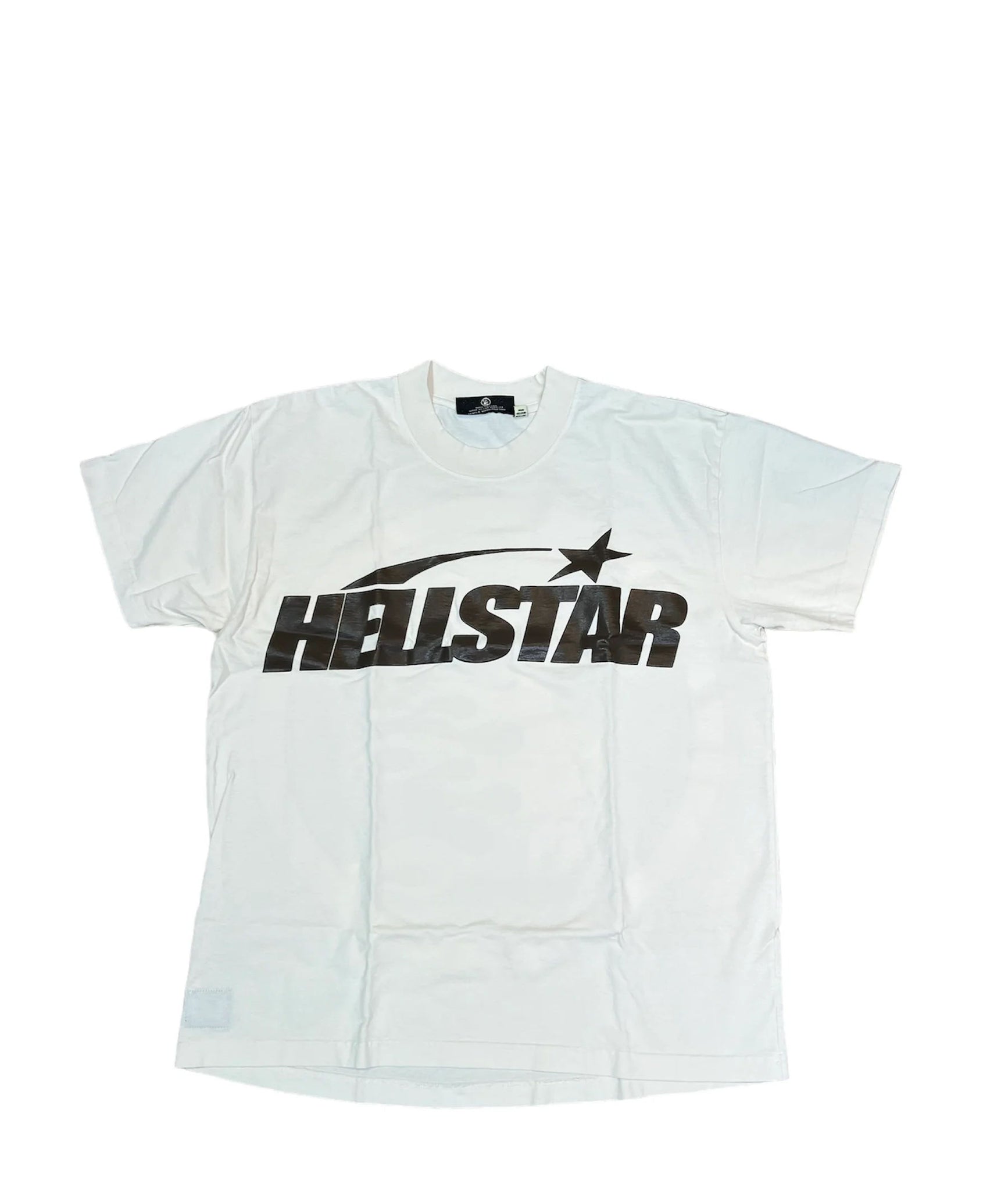 Hellstar Gel Print Logo Tee "White/Brown"