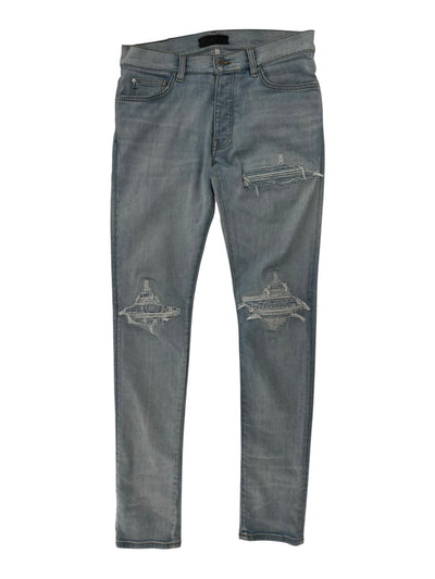 Amiri MX1 Light Blue Flannel Ribbed Jean - Lightly Worn
