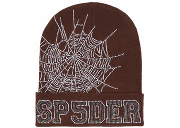 Sp5der Web Beanie Brown