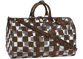 Louis Vuitton Keepall Bandouliere 50 Monogram Chess Brown/Clear
