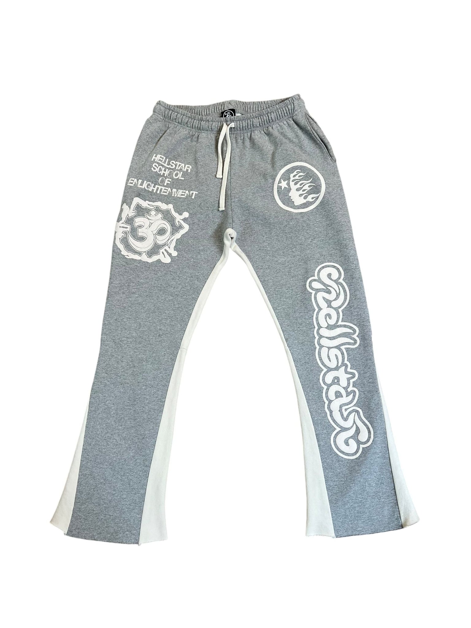 Hellstar Yoga Flared Sweatpants "Grey" - Lightly Worn