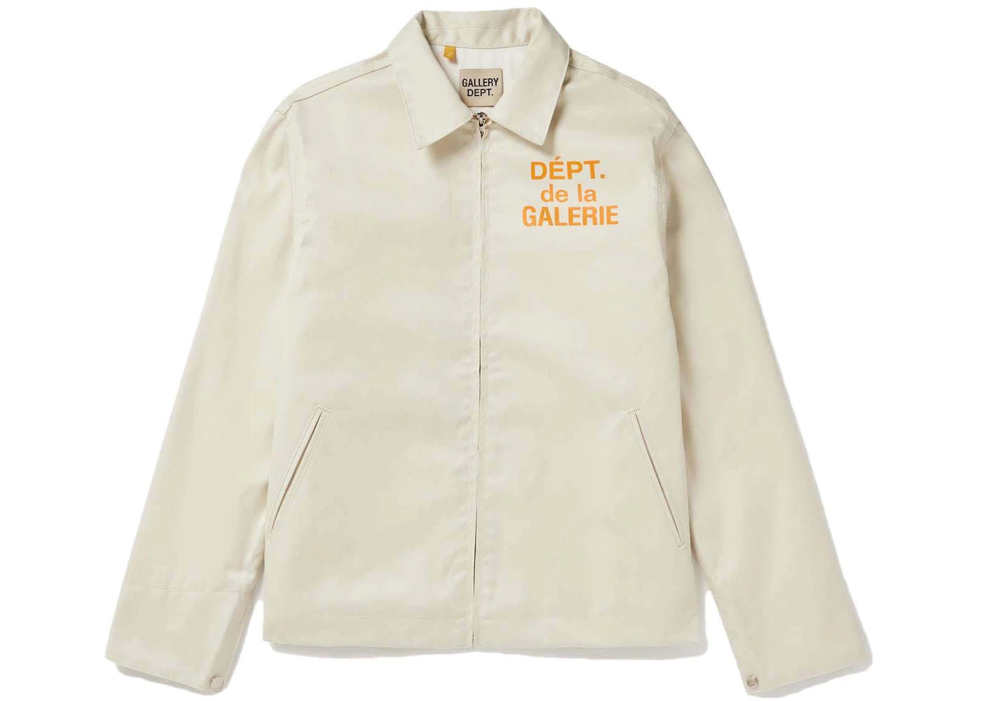 Gallery Dept. Montecito Logo-Print Cotton-Twill Jacket Ecru