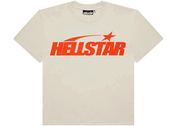 Hellstar Classic T-shirt (Gel Print) White/Orange