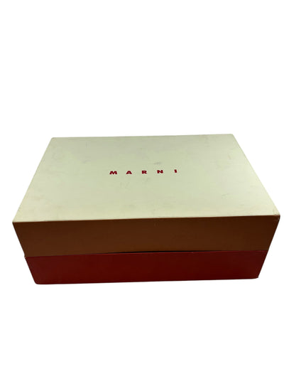 Marni Long Hair Calfskin Fussbett Sabot Mule Black - Lightly Worn