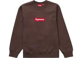 Supreme Box Logo Crewneck "Brown"