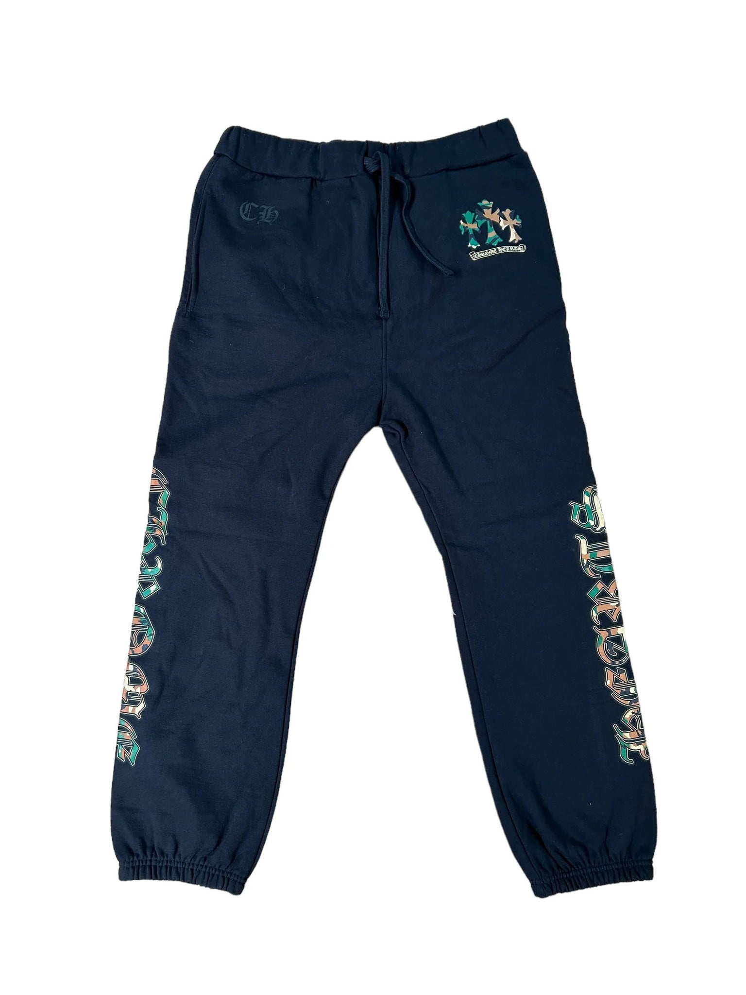 Chrome Hearts Triple Camo Cross Sweatpants "Black"