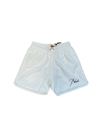 Rhude Embroidered Logo Swim Trunks "White"