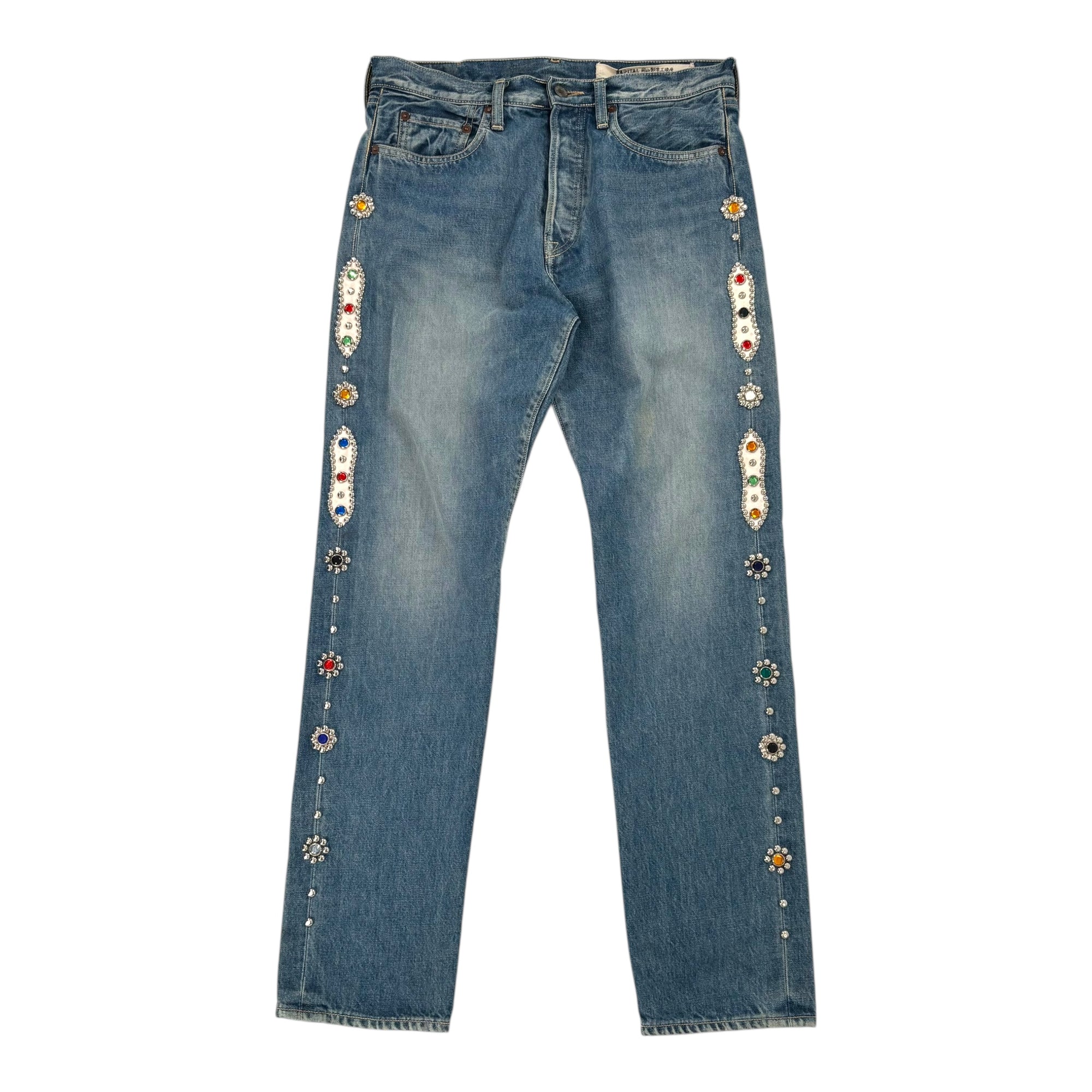 Kapital 14 Oz Denim 5P Monkey Cisco Gemstone Pants Indigo