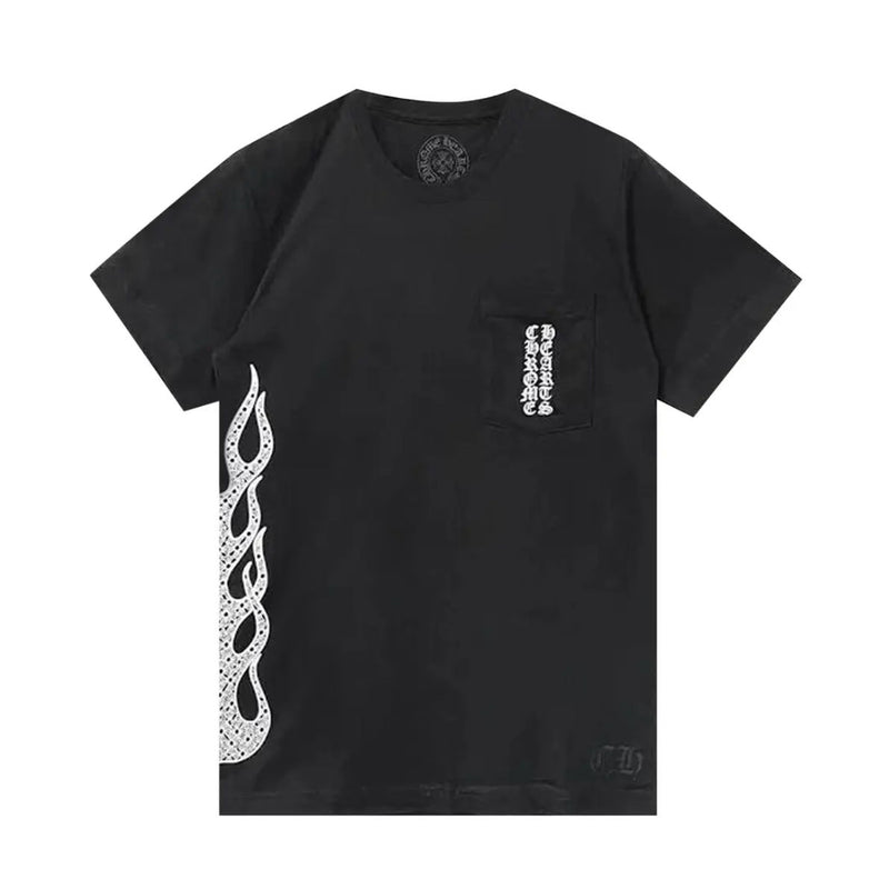 Chrome Hearts Side Flame Shirt Black - Lightly Worn