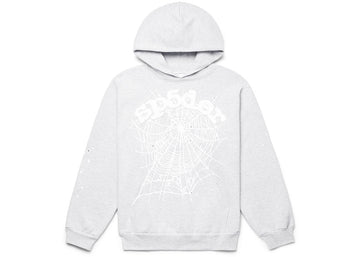 Sp5der OG Web Hoodie Heather Grey