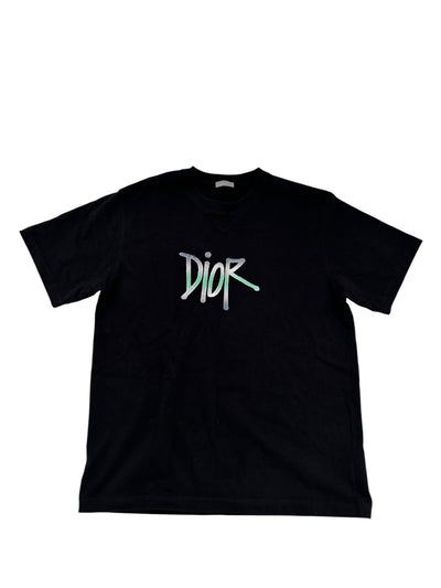 Dior Sticthed Chest Script Logo Tee - Lightly Worn