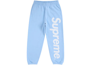 Supreme Satin Applique Sweatpant FW24 Light Blue