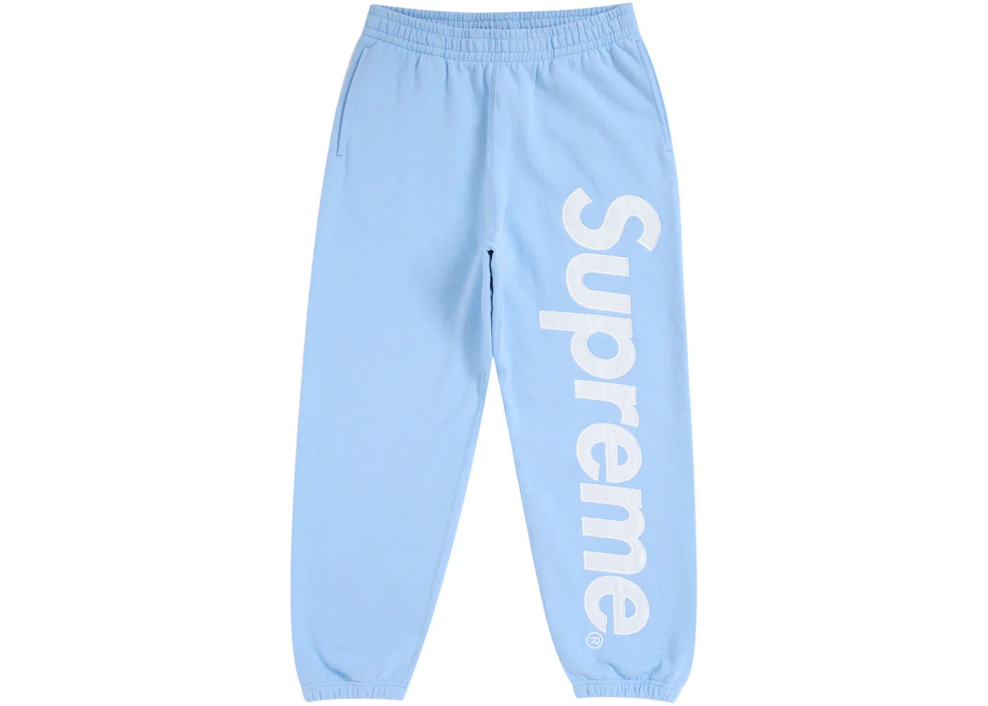 Supreme Satin Applique Sweatpant FW24 Light Blue