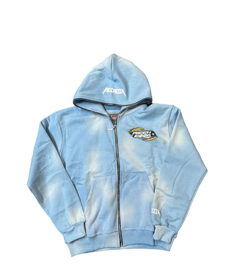 Ricchezza Zip-Up Hoodie "Blue"