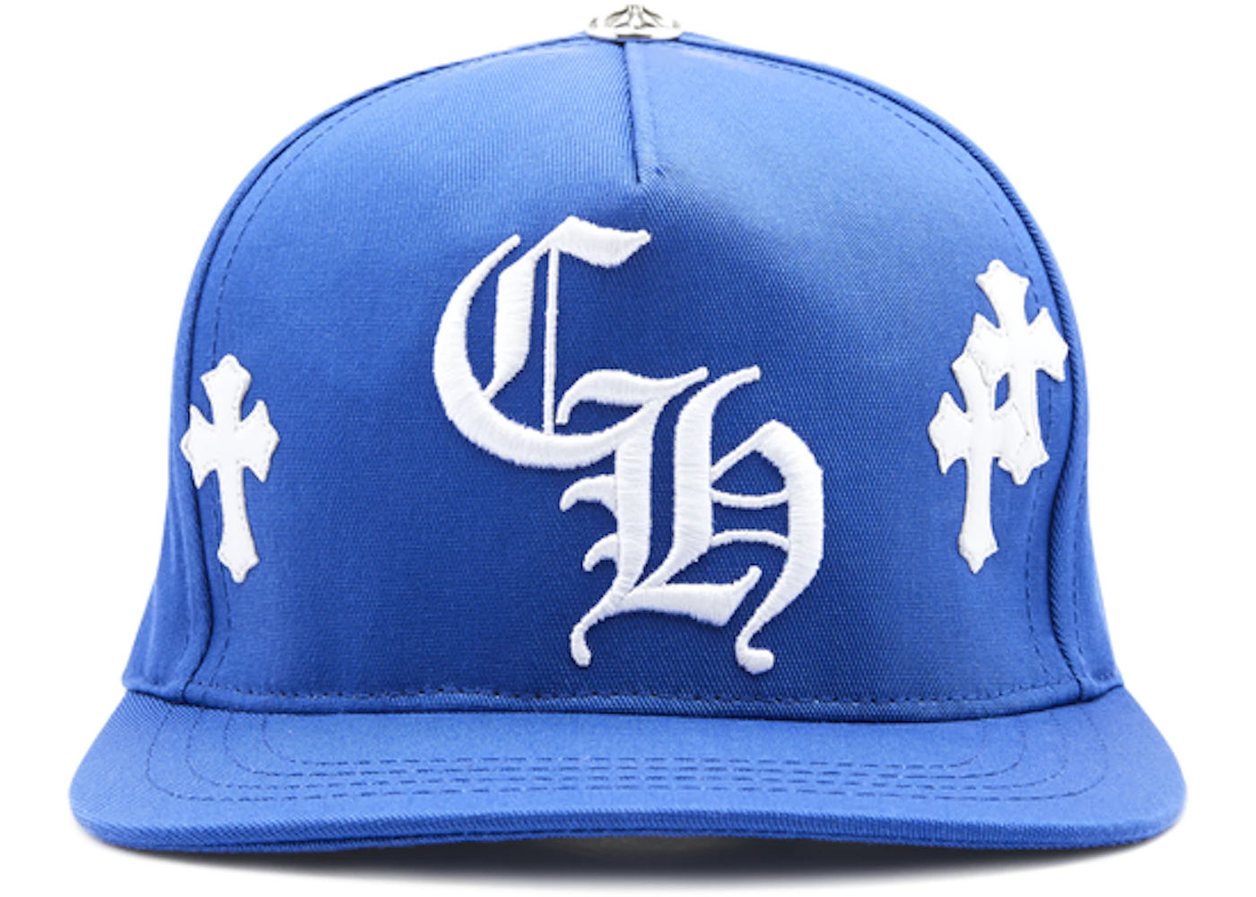 Chrome Hearts Cross Patch Baseball Hat Blue