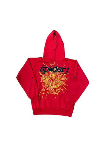 Spider Hoodie "Red/Mustard"