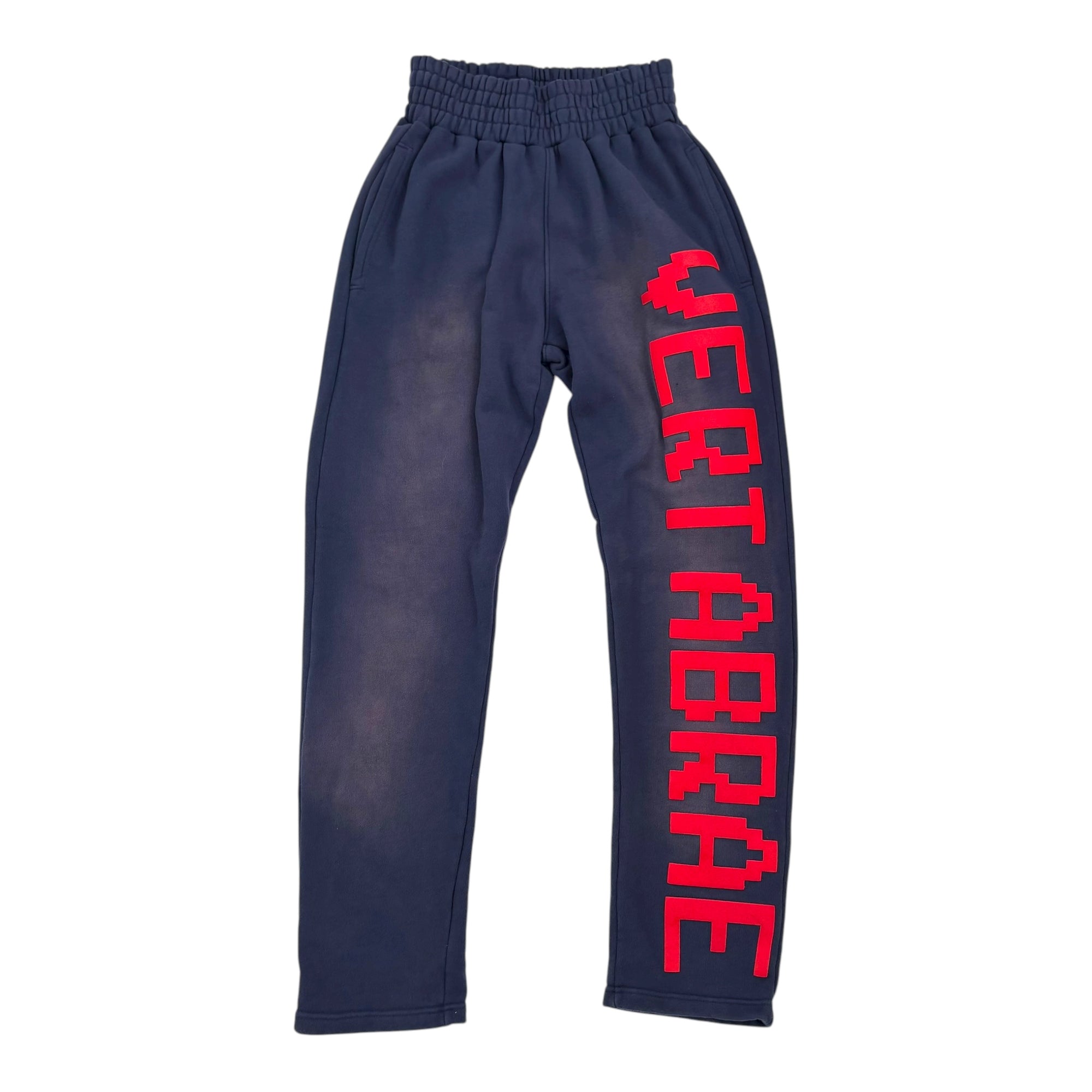 Vertabrae Single Leg Sweatpants &quot;Navy/Red&quot;