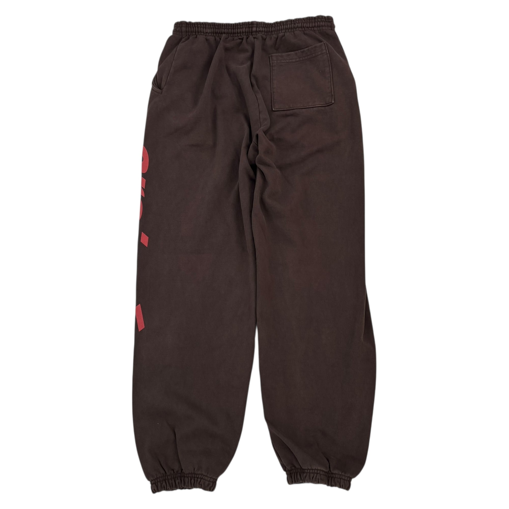 Sp5der Araignee Sweatpants Brown - Lightly Worn
