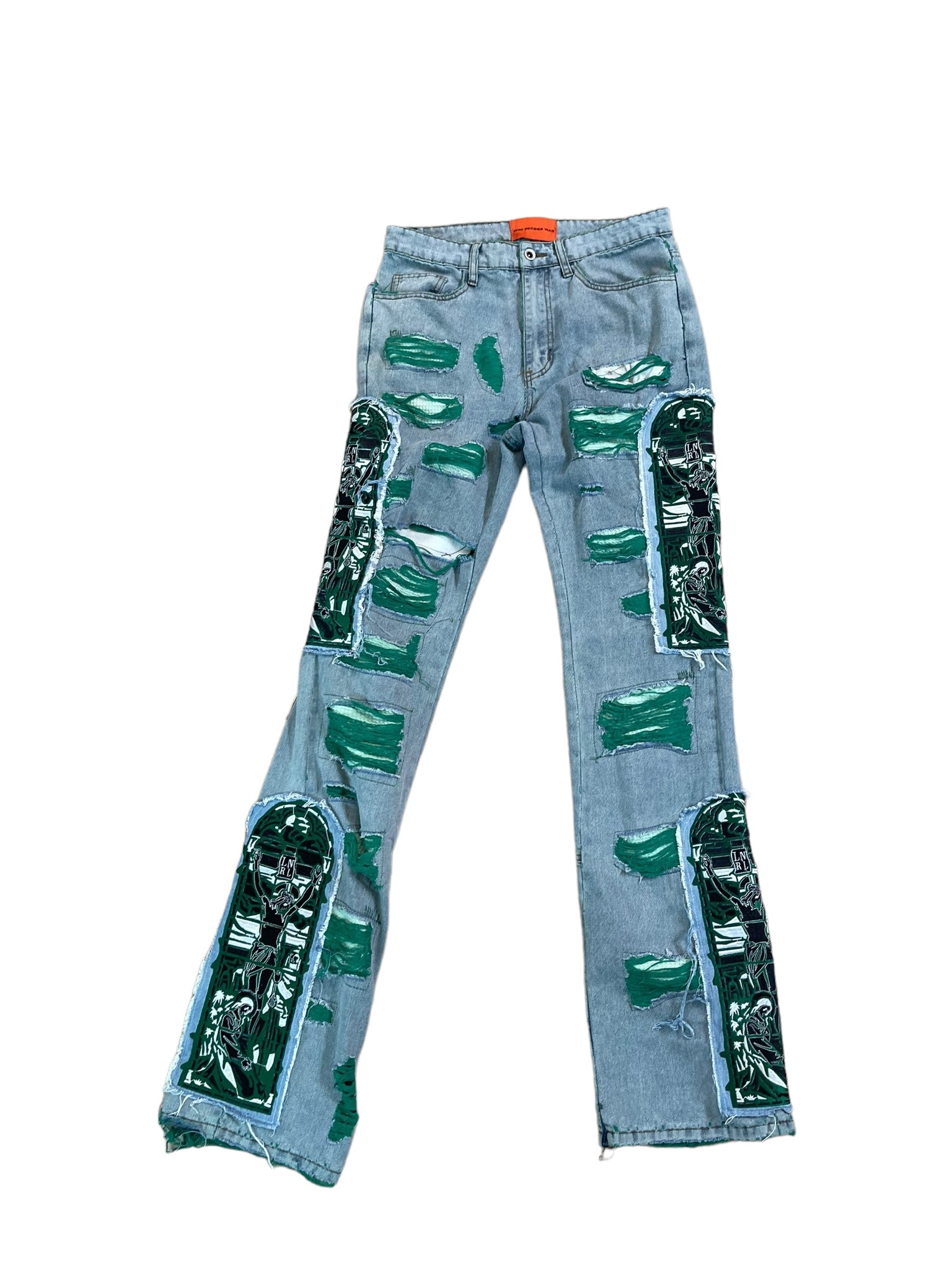 Who Decides War Green Window Jeans