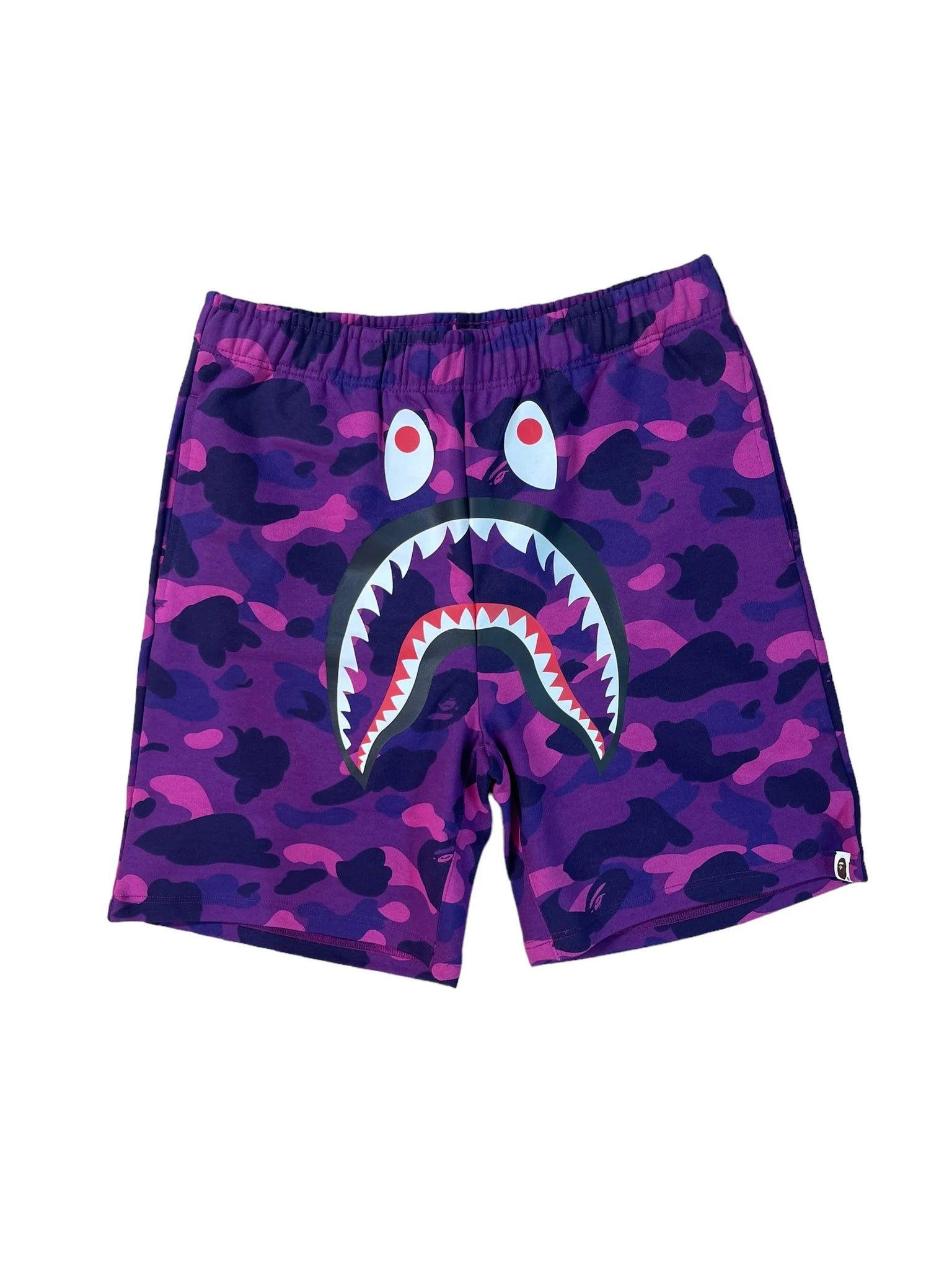 Bape Color Camo Sweat Shorts "Purple"