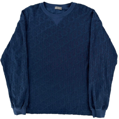 Dior Oblique Relaxed Longsleeve Shirt Blue - Lightly Worn