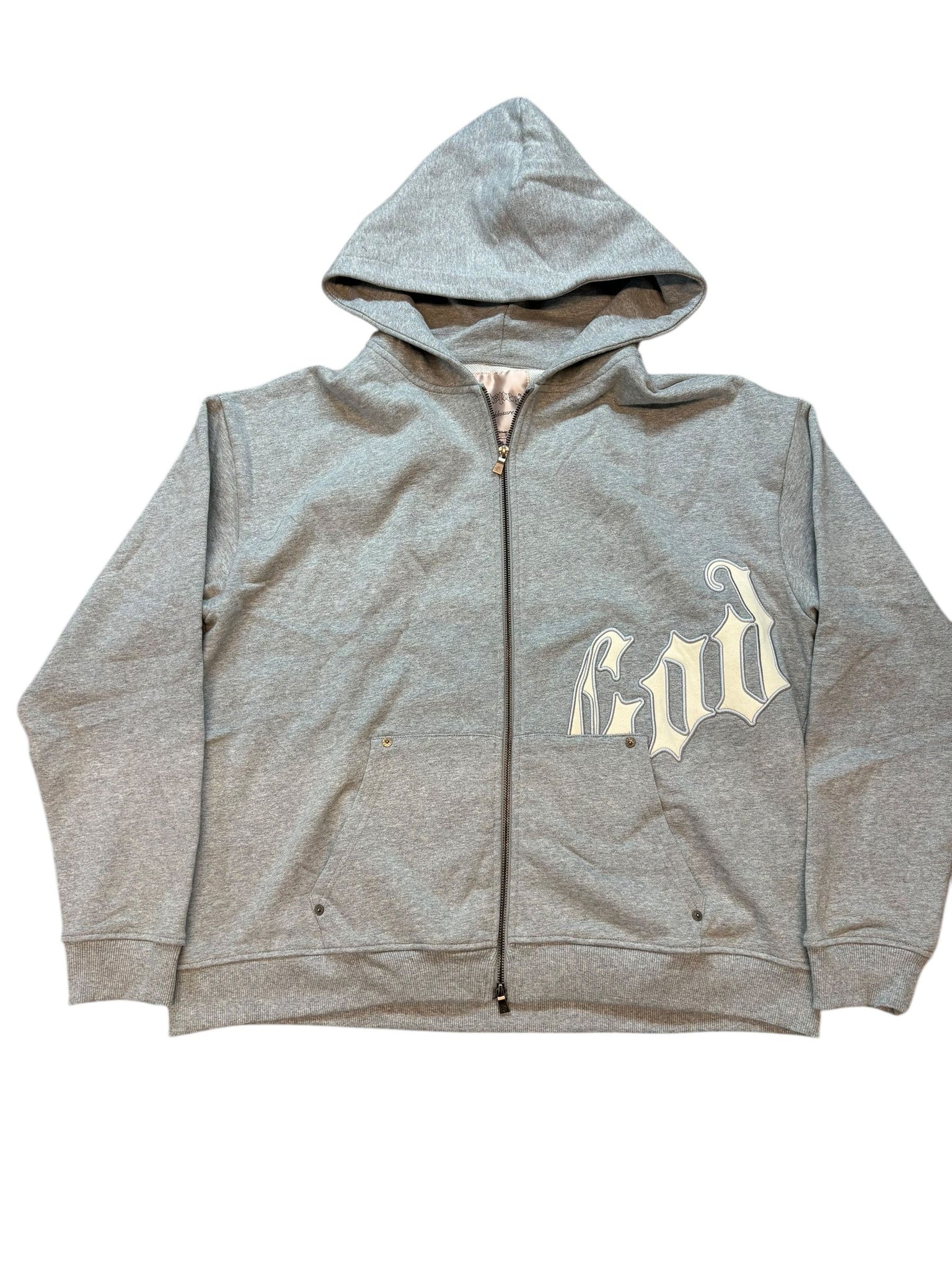 Godspeed OG Logo Zip Up Hoodie "Heather Grey"