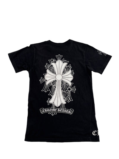 Chrome Hearts Cemetery Cross Logo Tee Black - Lightly Worn