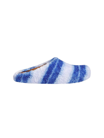 Marni Fussbet Slide "Blue/White"