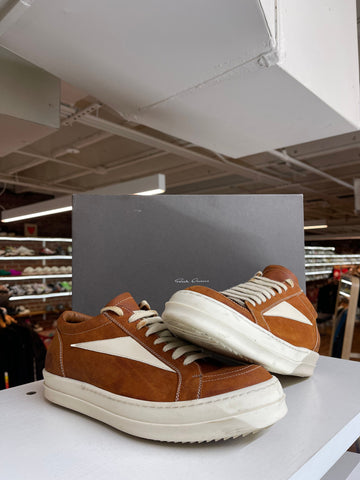 Rick Owens Vintage Sneaker "Clay/Milk" - Lightly Worn