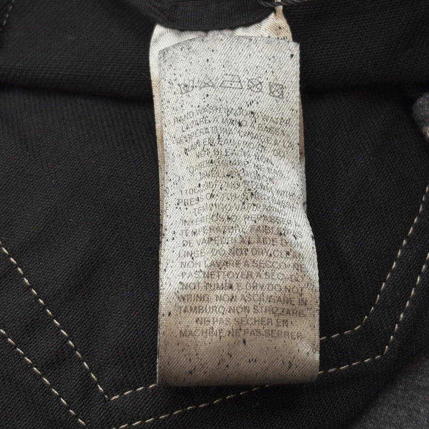 Rick Owens DRKSHDW Double Cargo Jeans Black Waxed