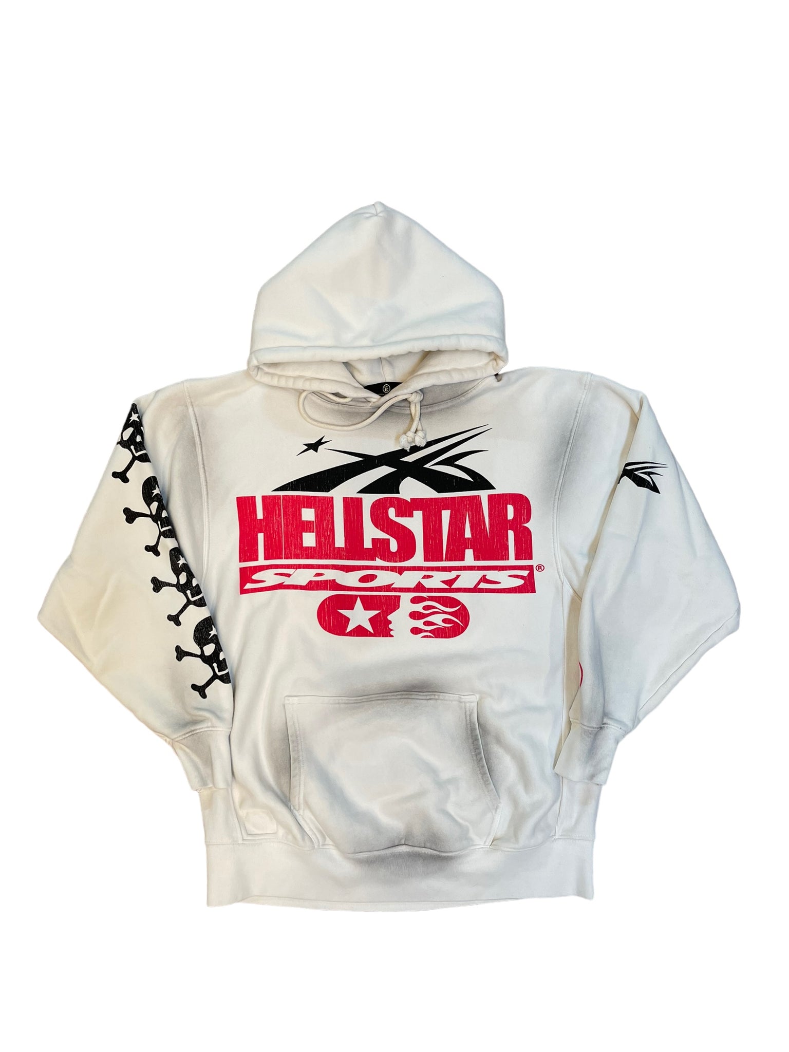 Hellstar Sports Hoodie "White/Red"