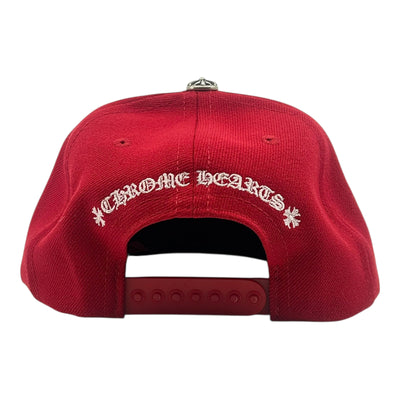 Chrome Hearts Essentials LA Exclusive Baseball Wool Cap Red