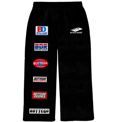 Bottega Desires Patch Sweats Black