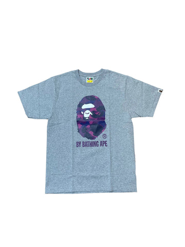 Bape Head Tee "Grey/Purple"