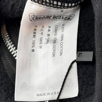 Chrome Hearts Miami Exclusive Zip Up Hoodie Black - Lightly Worn