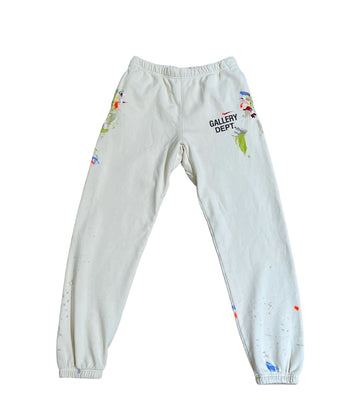 Gallery Dept. Cuffed Sweatpants "White/Splatter"