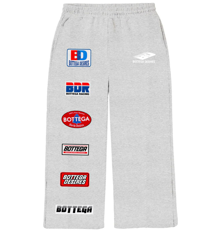 Bottega Desires Patch Sweatpants Grey
