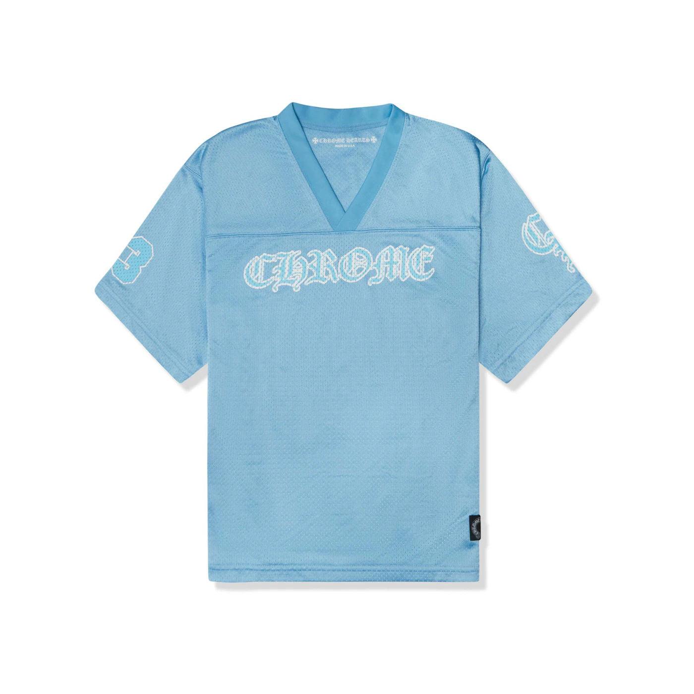 Chrome Hearts Stadium Mesh Short Sleeve Jersey Blue - Lightly Worn