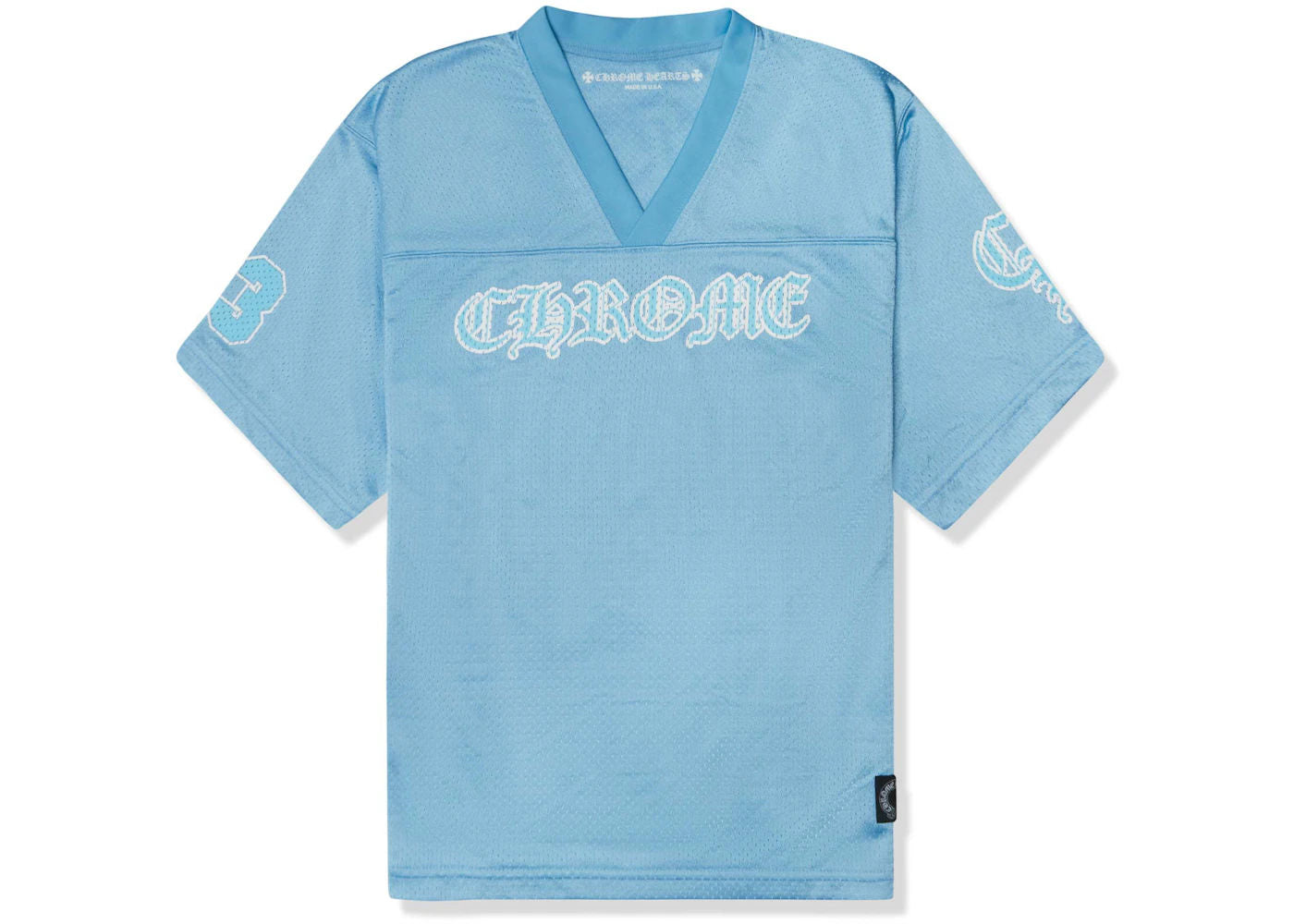 Chrome Hearts Stadium Mesh Short Sleeve Jersey Blue - Lightly Worn